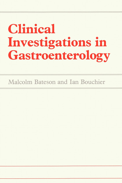 Clinical Investigations in Gastroenterology Clinical Investigations in Gastroenterology