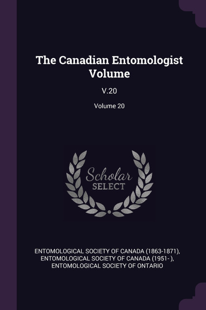 The Canadian Entomologist Volume The Canadian Entomologist Volume