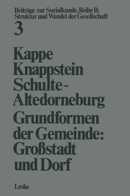 Grundformen der Gemeinde Grundformen der Gemeinde