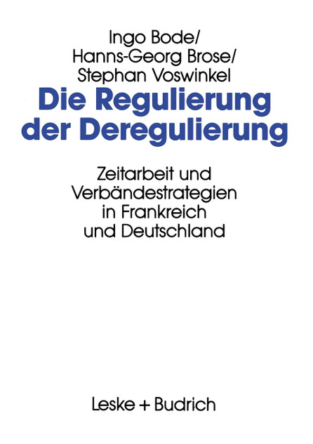 Die Regulierung der Deregulierung Die Regulierung der Deregulierung