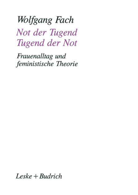 Not der Tugend - Tugend der Not Not der Tugend - Tugend der Not