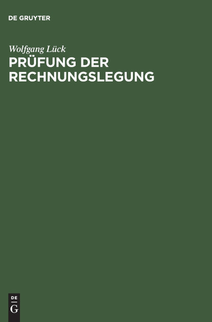 Prüfung der Rechnungslegung Prüfung der Rechnungslegung