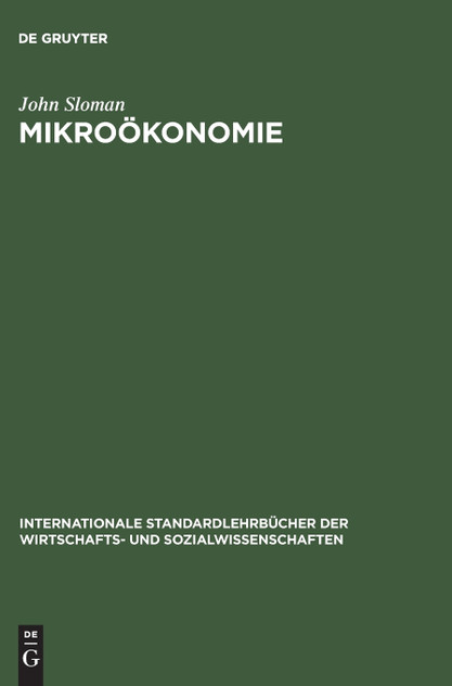 Mikroökonomie Mikroökonomie