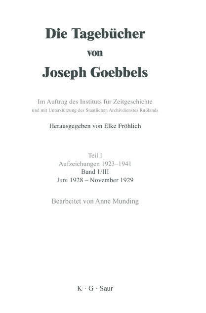 Juni 1928 - November 1929
