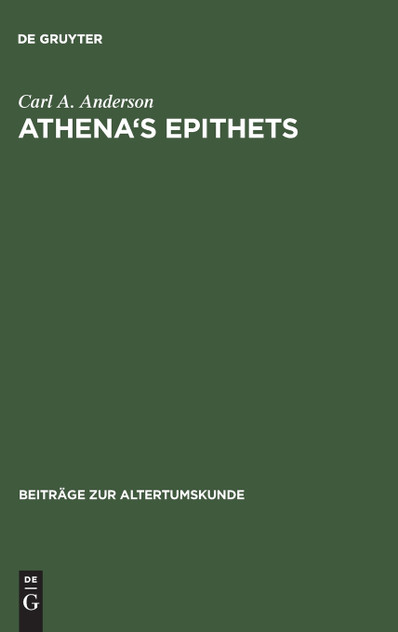 Athena's Epithets Athena's Epithets