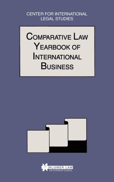 Comparative Law Yearbook of International Business 2002 Vol 24 Comparative Law Yearbook of International Business 2002 Vol 24