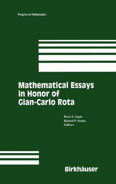 Mathematical Essays in Honor of Gian-Carlo Rota