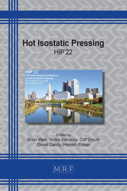 Hot Isostatic Pressing Hot Isostatic Pressing