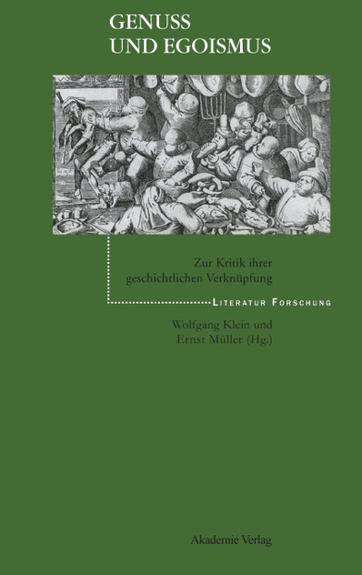Genuss Und Egoismus Genuss Und Egoismus