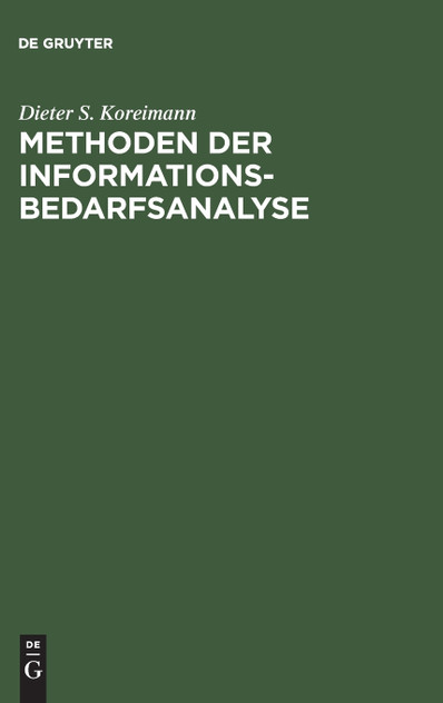 Methoden der Informationsbedarfsanalyse