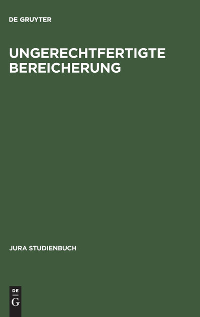 Ungerechtfertigte Bereicherung