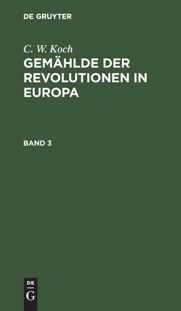 Gemählde der Revolutionen in Europa Gemählde der Revolutionen in Europa