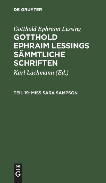 Miss Sara Sampson