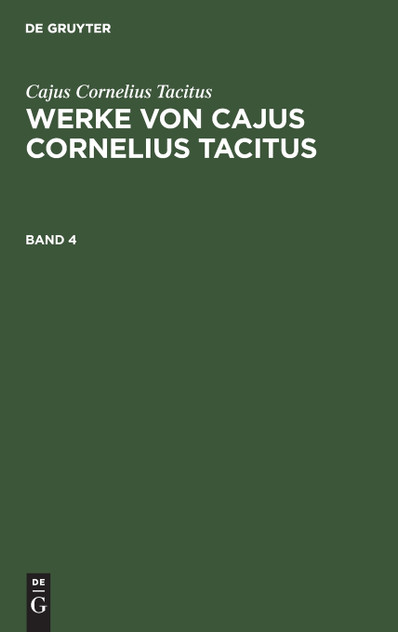 Werke von Cajus Cornelius Tacitus