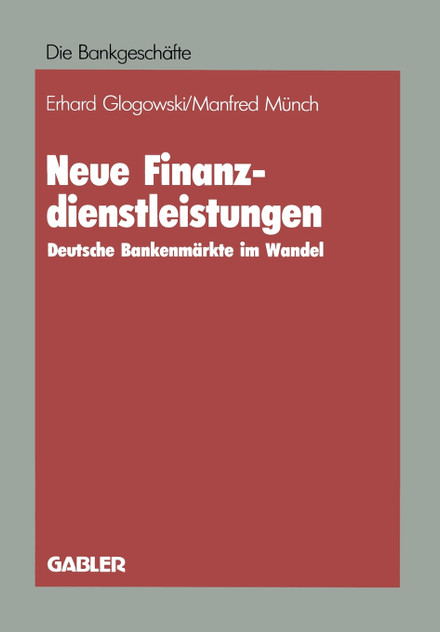Neue Finanzdienstleistungen Neue Finanzdienstleistungen