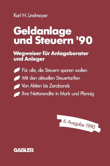 Geldanlage Und Steuern 90 Geldanlage Und Steuern 90