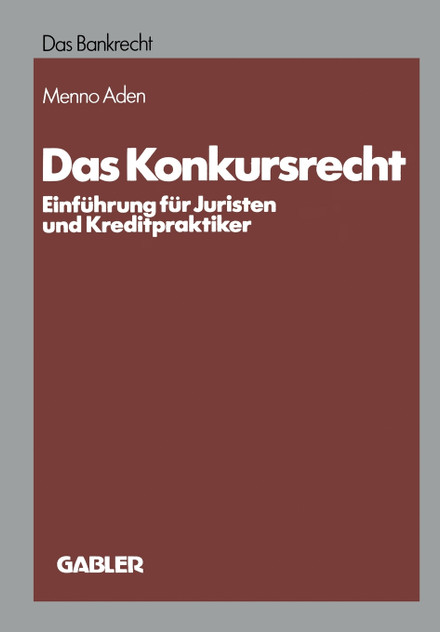 Das Konkursrecht Das Konkursrecht