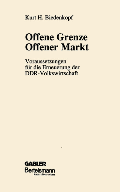 Offene Grenze Offener Markt