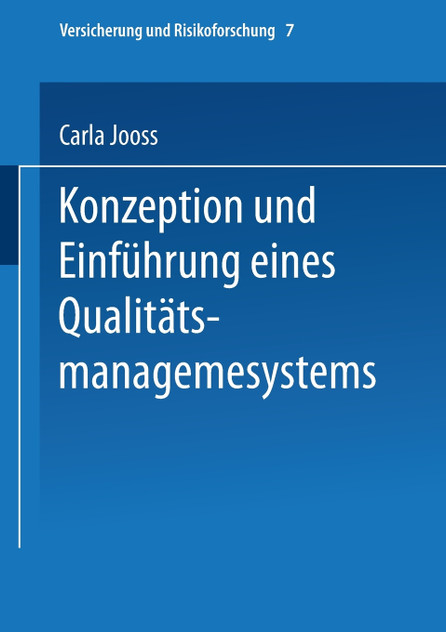 Konzeption und Einführung eines Qualitätsmanagementsystems