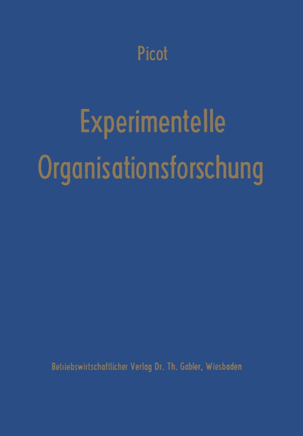 Experimentelle Organisationsforschung