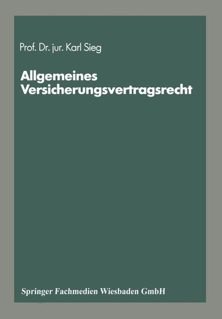 Schriftenreihe „Die Versicherung"