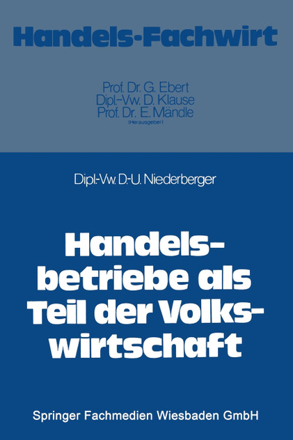 Handelsbetriebe ALS Teil Der Volkswirtschaft Handelsbetriebe ALS Teil Der Volkswirtschaft
