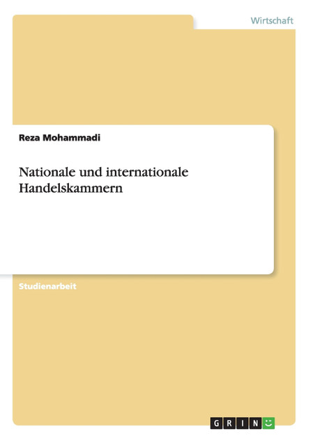 Nationale und internationale Handelskammern Nationale und internationale Handelskammern