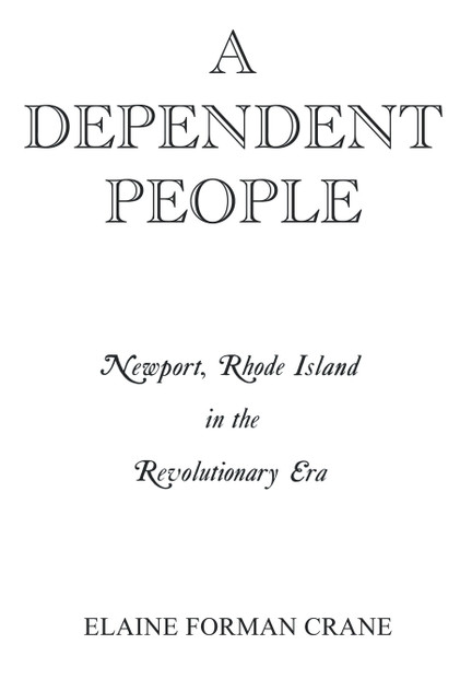 A Dependent People A Dependent People