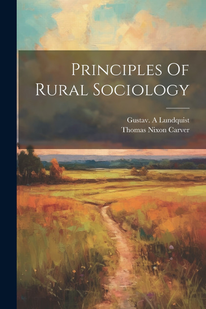 Principles Of Rural Sociology Principles Of Rural Sociology