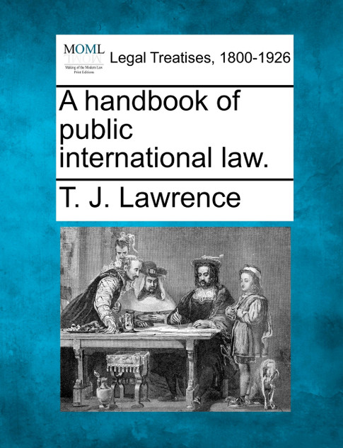 A handbook of public international law. A handbook of public international law.