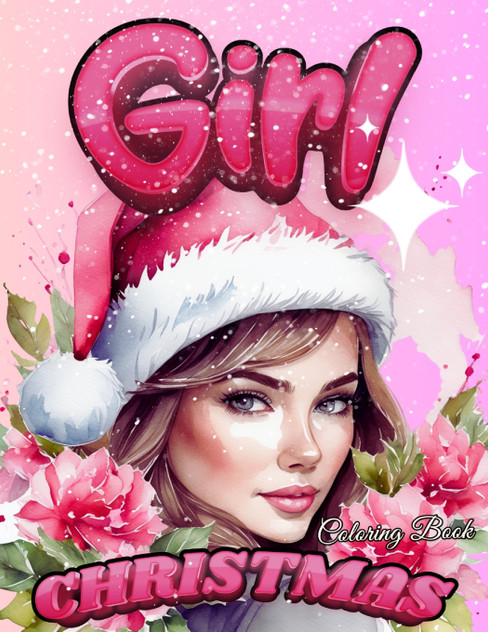 Christmas Girl Coloring Book, Christmas Girl Coloring Book,