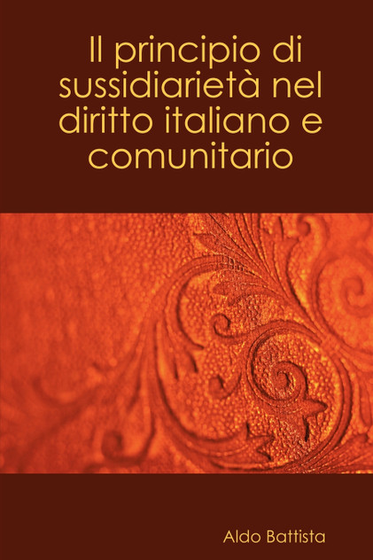 Il Principio Di Sussidiariet Nel Diritto Italiano E Comunitario Il Principio Di Sussidiariet Nel Diritto Italiano E Comunitario