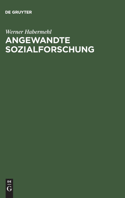 Angewandte Sozialforschung
