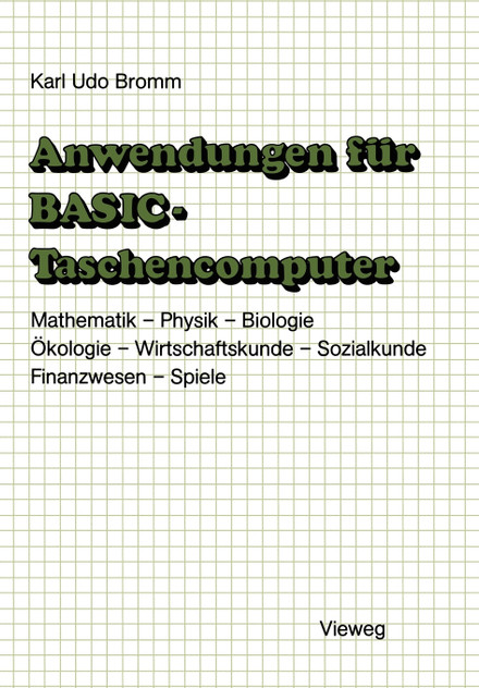 Anwendungen für BASIC-Taschencomputer