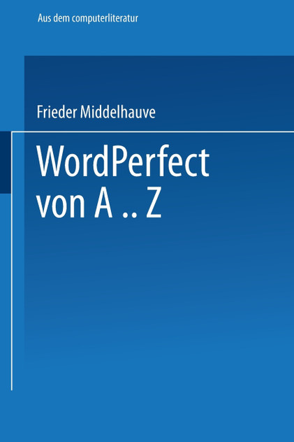 WordPerfect von A..Z WordPerfect von A..Z