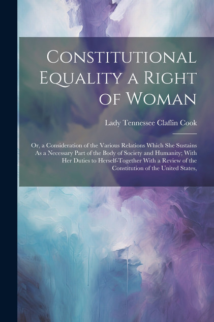 Constitutional Equality a Right of Woman Constitutional Equality a Right of Woman
