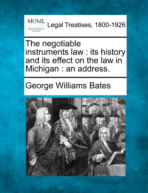 The negotiable instruments law