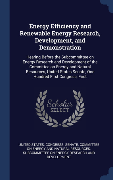 Energy Efficiency and Renewable Energy Research, Development, and Demonstration