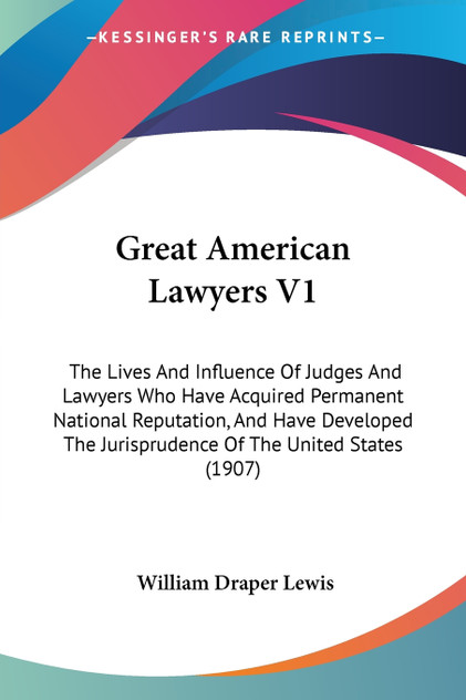 Great American Lawyers V1 Great American Lawyers V1