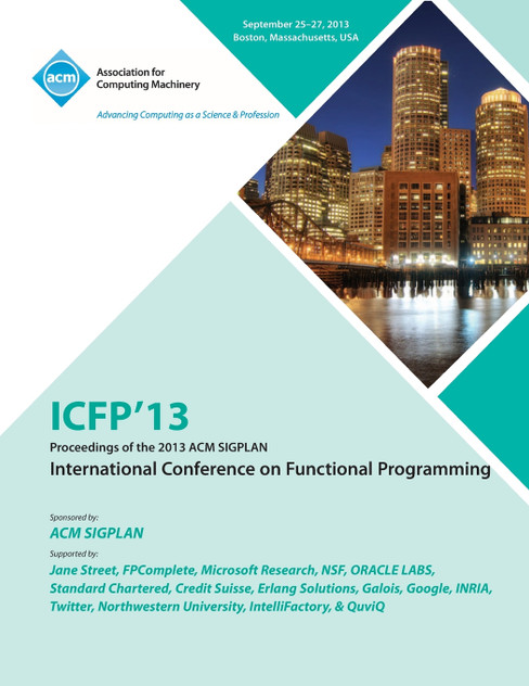 ICFP 14 19th ACM SIGPLAN International Conference On Functional Programming