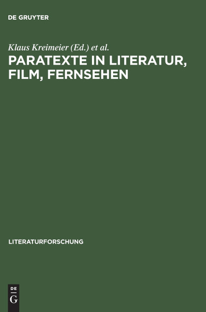 Paratexte in Literatur, Film, Fernsehen