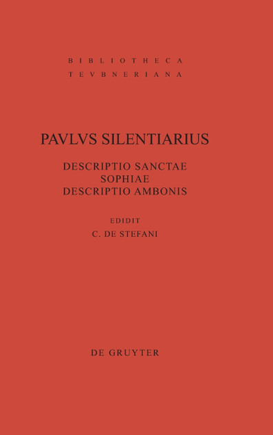 Descriptio Sanctae Sophiae. Descriptio Ambonis Descriptio Sanctae Sophiae. Descriptio Ambonis