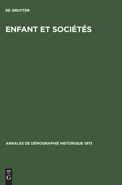 Enfant et sociétés Enfant et sociétés