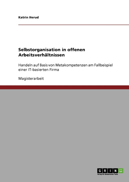 Selbstorganisation in offenen Arbeitsverhältnissen