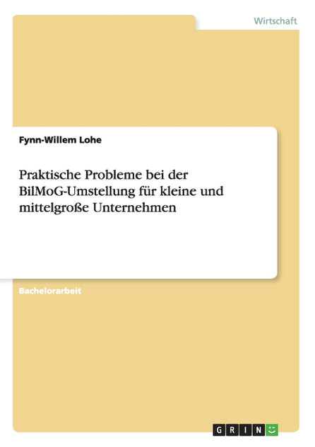 Praktische Probleme bei der BilMoG-Umstellung für kleine und mittelgroße Unternehmen