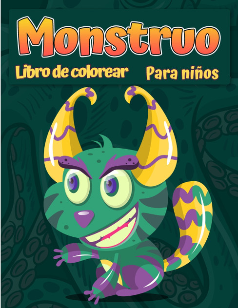Libro para colorear monstruos para niños Libro para colorear monstruos para niños