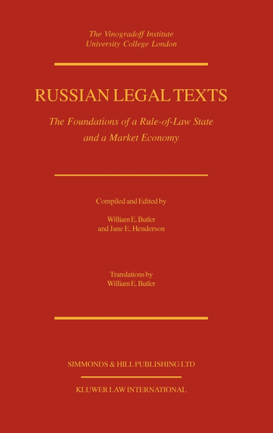 Russian Legal Texts Russian Legal Texts