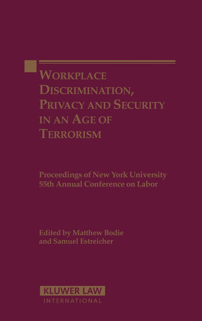 Workplace Discrimination, Privacy and Security in the Age of Terrorism