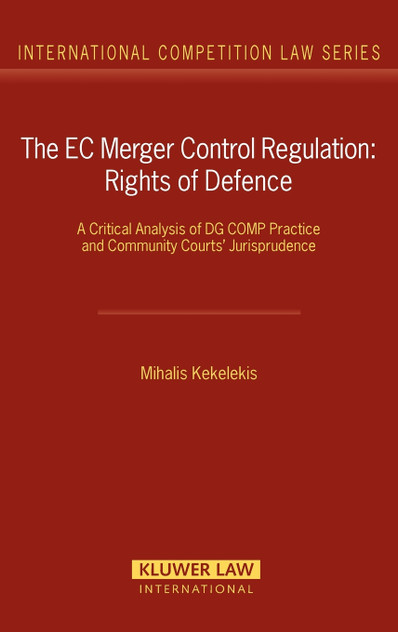 The EC Merger Control Regulation The EC Merger Control Regulation