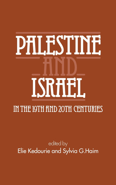Palestine and Israel in the 19th and 20th Centuries
